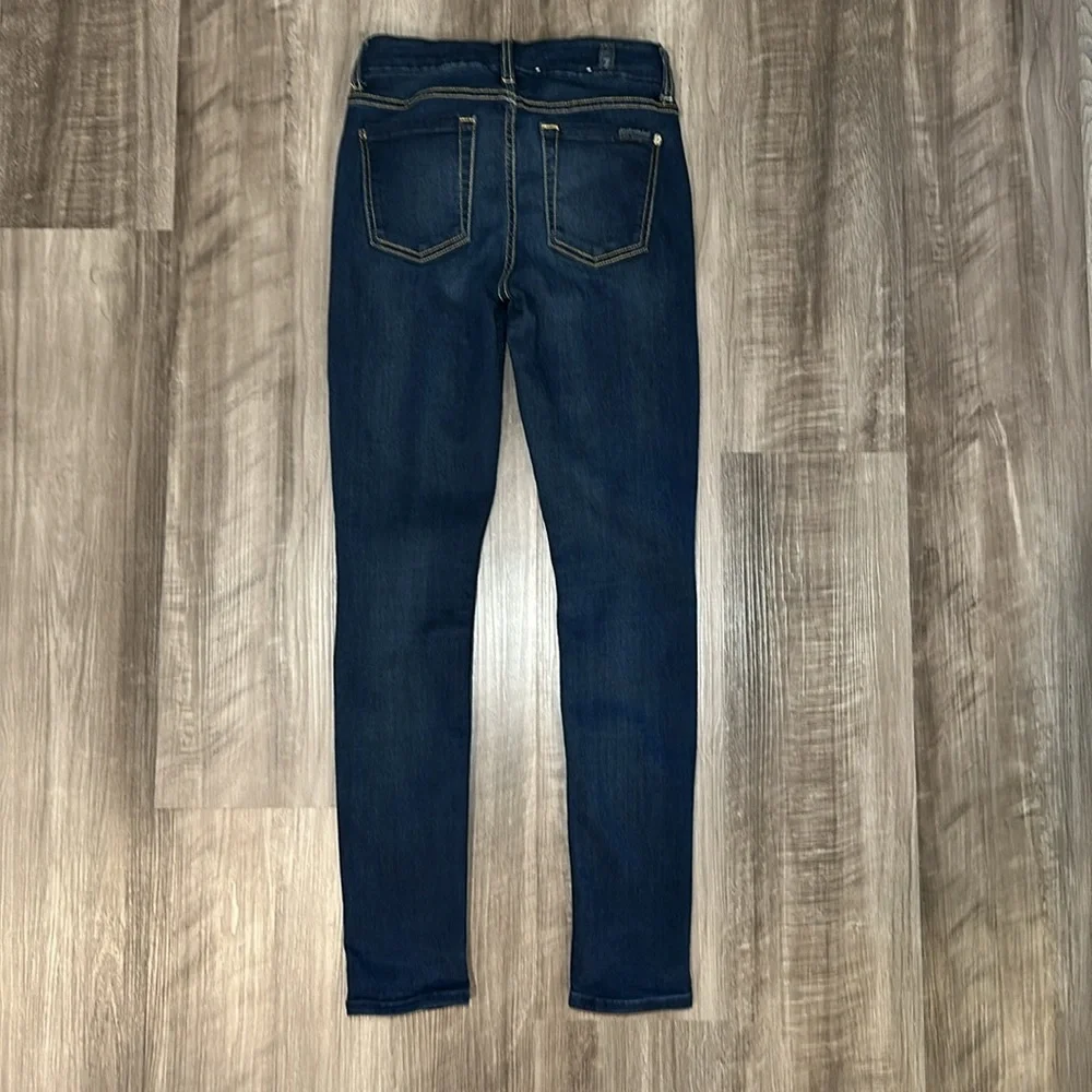 7 For All Mankind The Mid Rise Ankle Skinny Illusion Jeans - 24